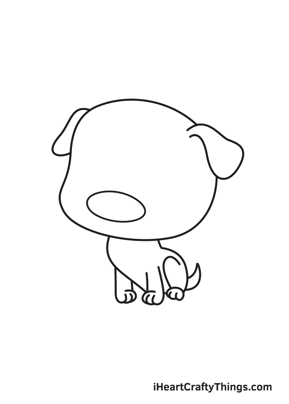 pug drawing step 6