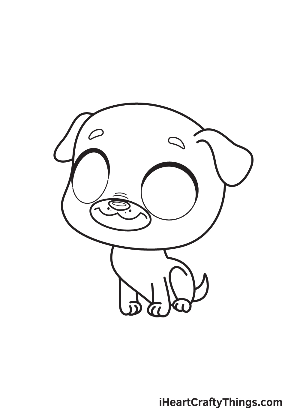 pug drawing step 8