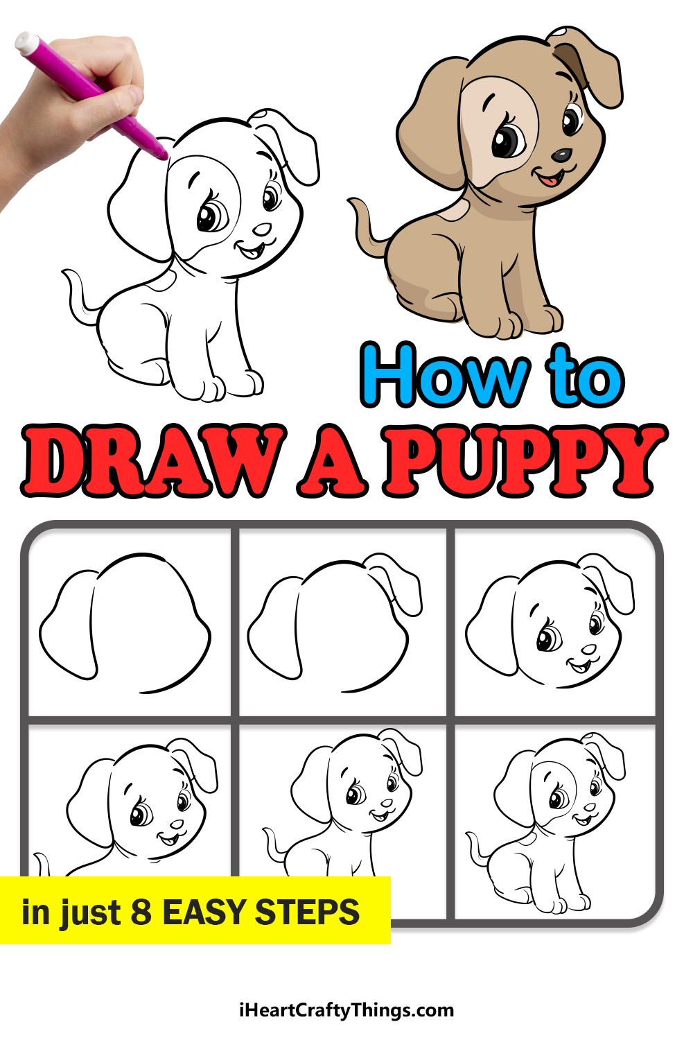 how to draw a dog easy step by step for beginners