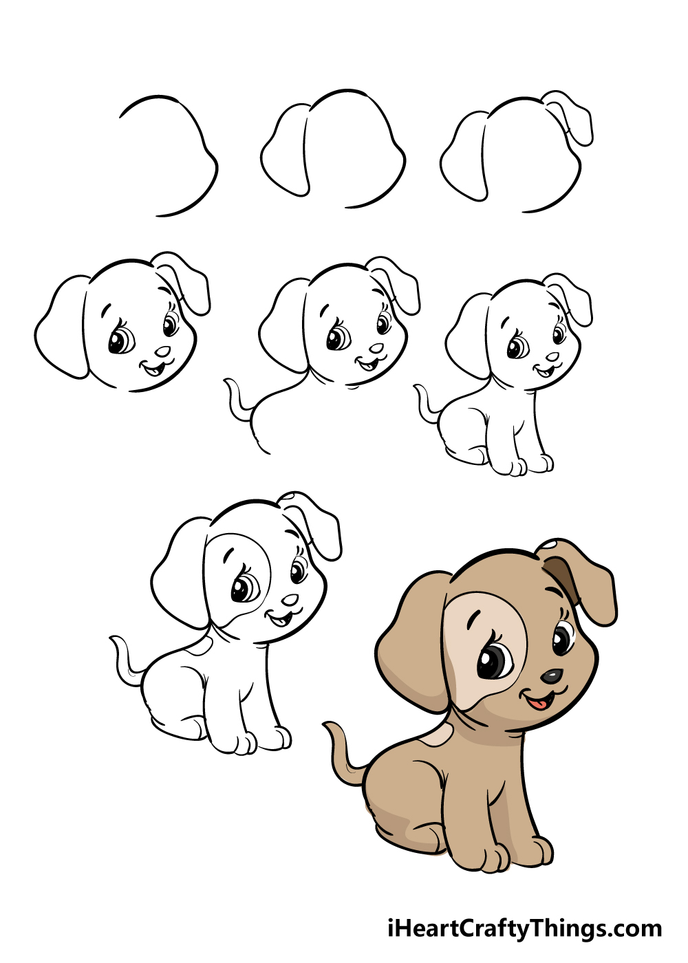 Easy Puppy Drawing