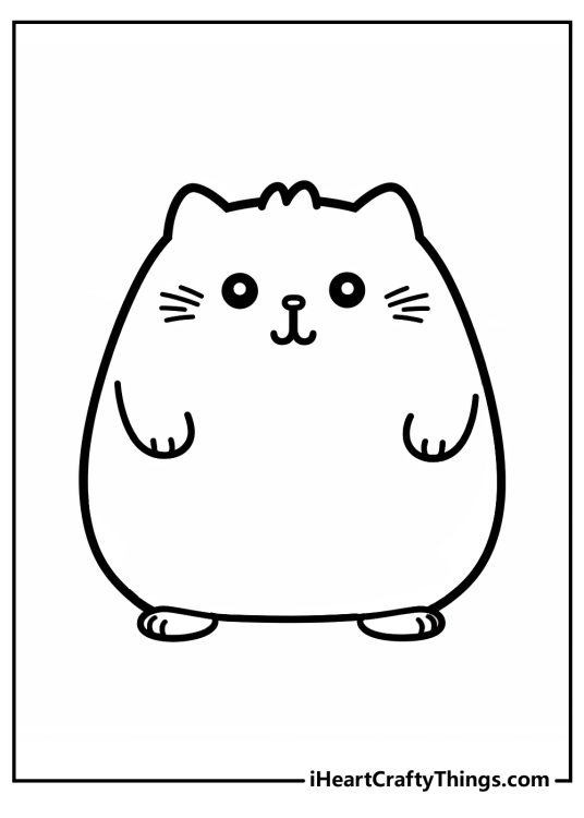Pusheen coloring pages