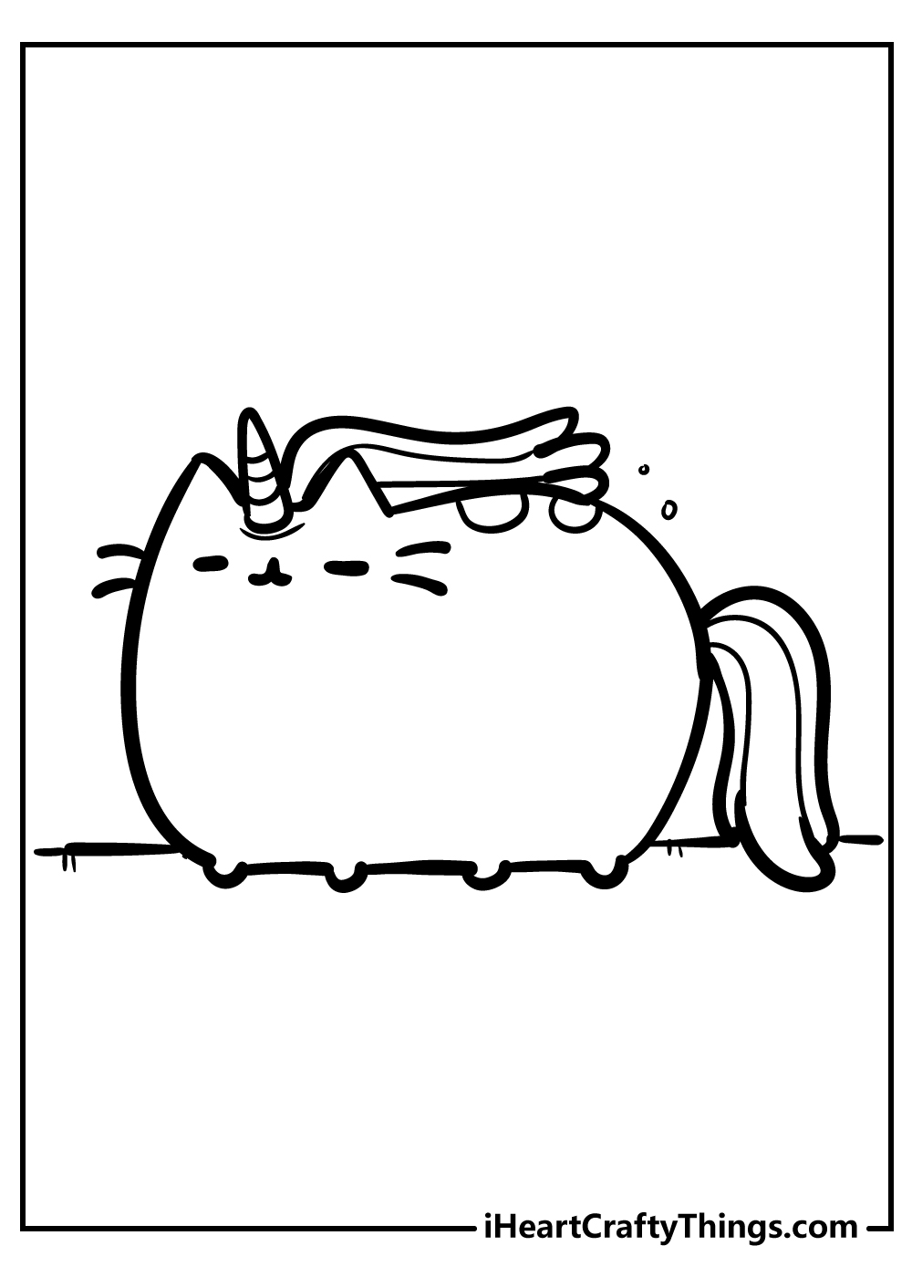 pusheen coloring pages for kids free printable