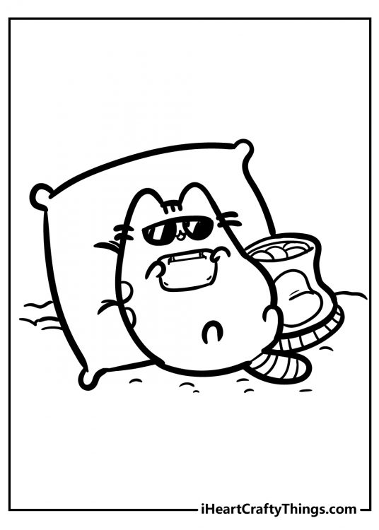 Pusheen Coloring Pages (100% Free Printables)