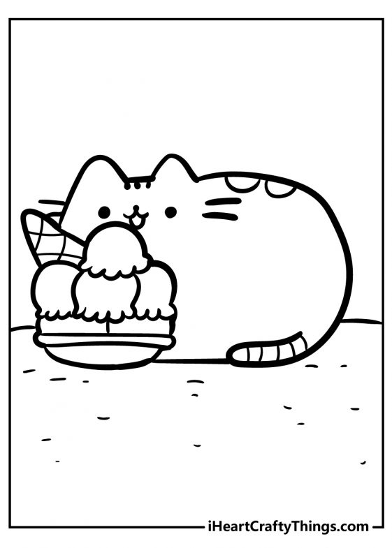 Pusheen Coloring Pages (100% Free Printables)