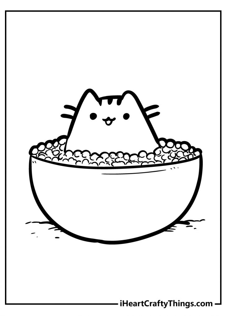 Pusheen Coloring Pages (Updated 2022)