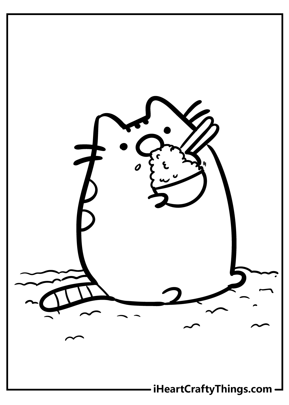 pusheen printable coloring pages for kids free