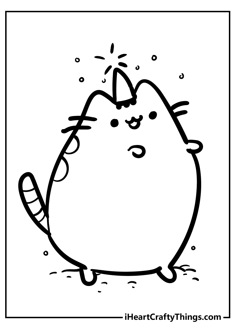 pusheen printable coloring pages for adults free pdf