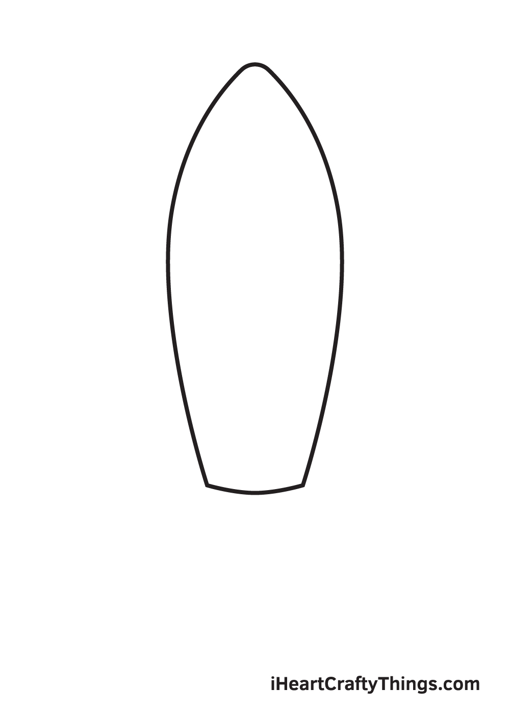 rocket drawing step 1