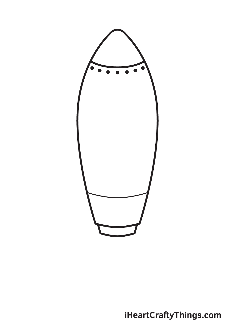 rocket drawing step 3
