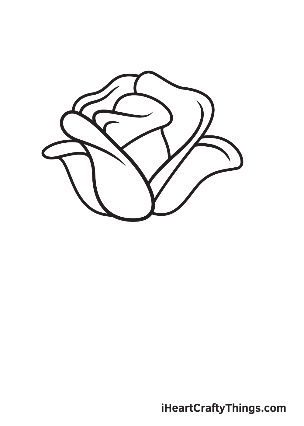 rose drawing step 7