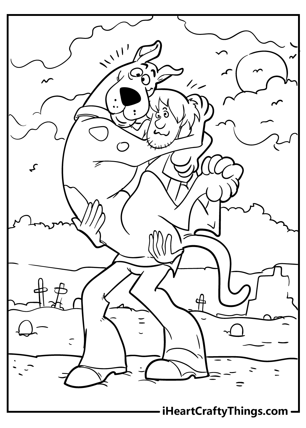 scooby and shaggy coloring pages free download
