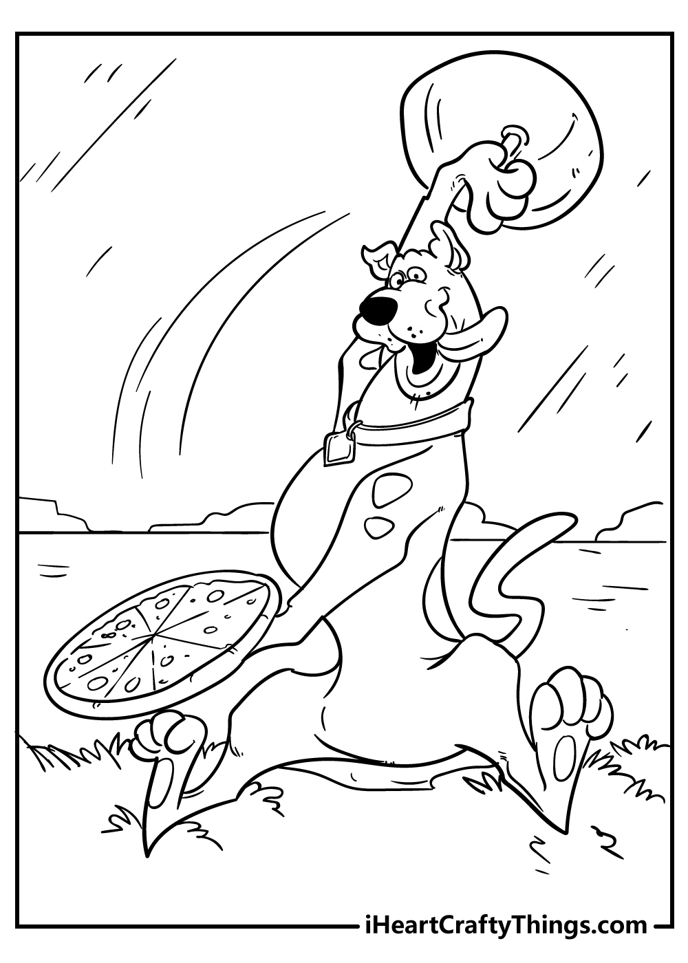 new scooby doo coloring pages for kids free print out