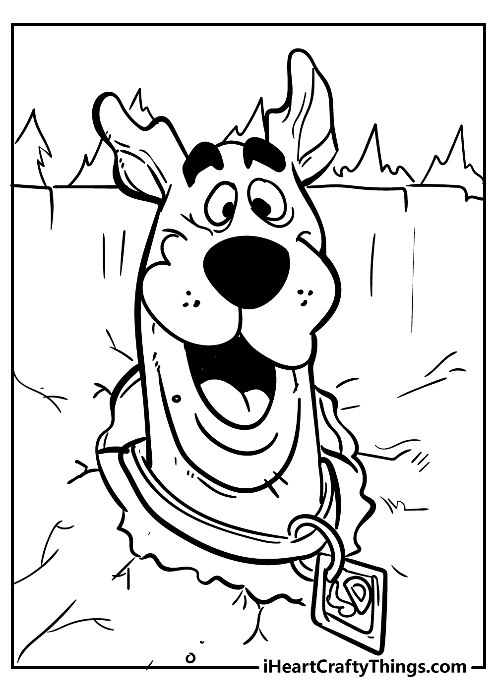 realistic scooby doo coloring pages free download