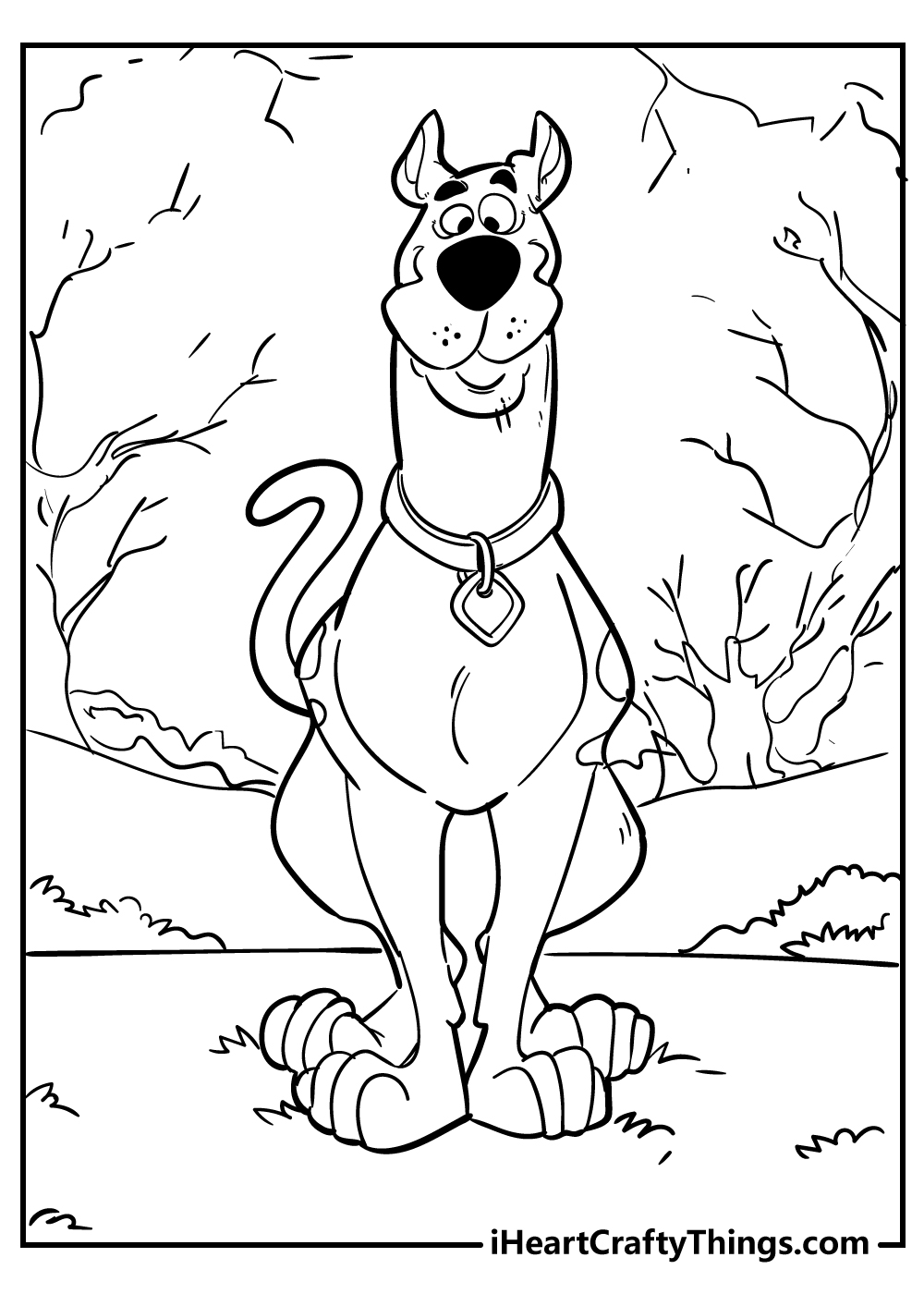 scooby doo coloring sheets for kids free printable