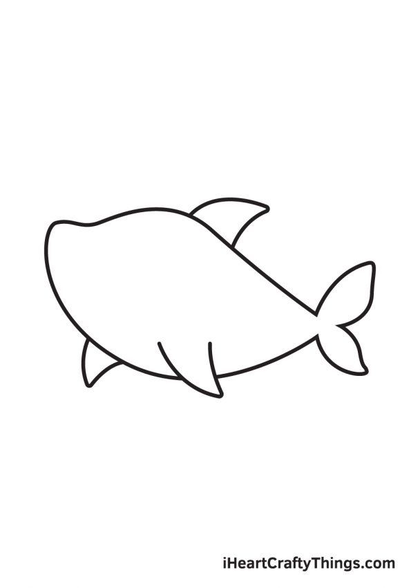 Shark Drawing - How To Draw A Shark Step By Step