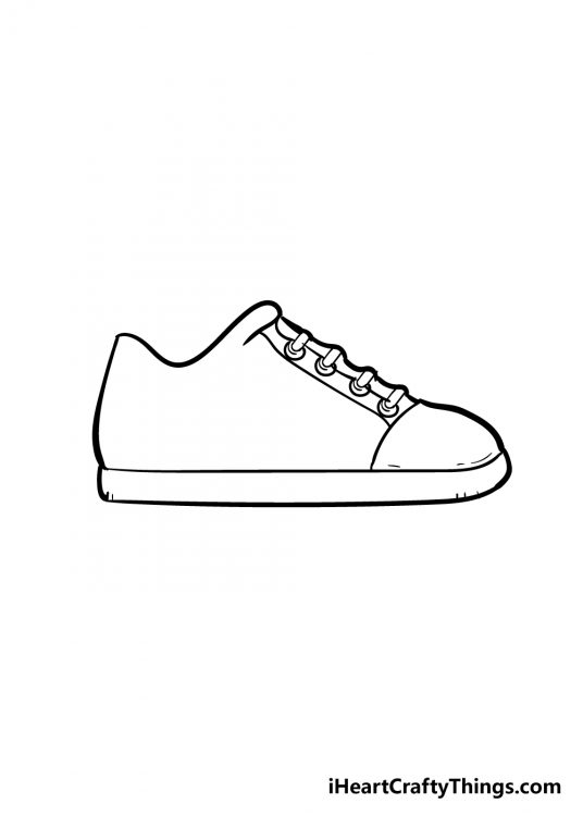 Shoe Drawing How To Draw A Shoe Step By Step