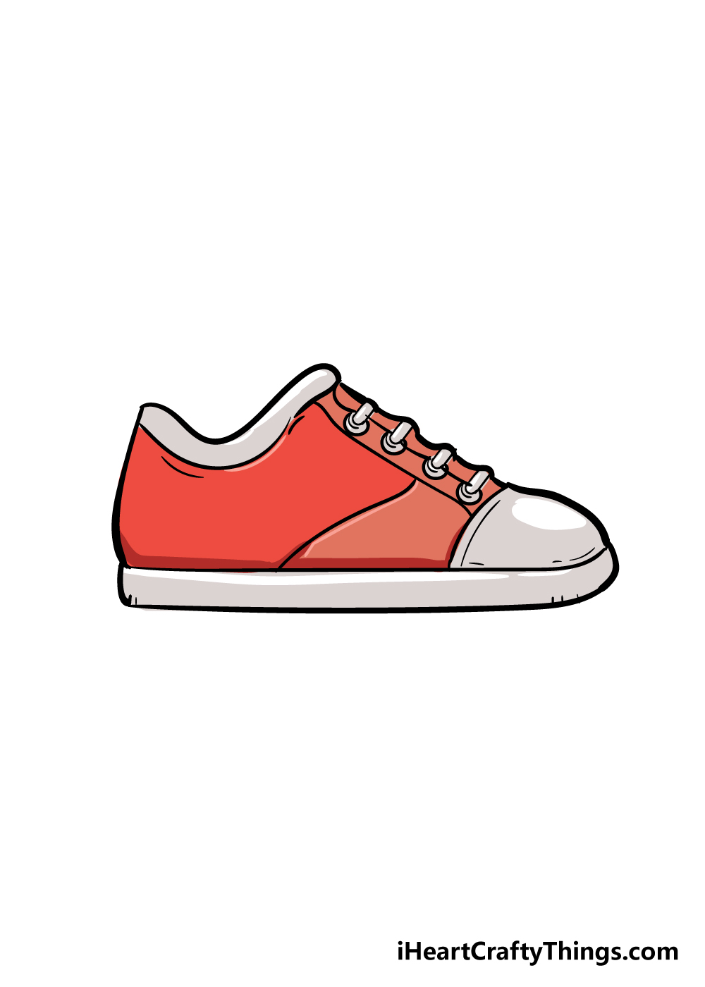 Streng Ripples biografi Shoe Drawing - How To Draw A Shoe Step By Step
