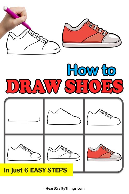 Shoe Drawing - How To Draw A Shoe Step By Step