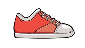 how to draw shoe image