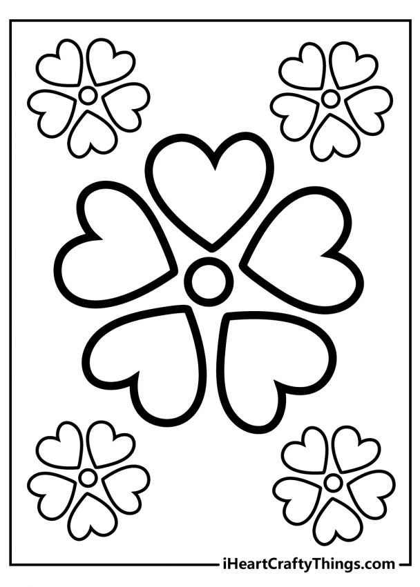 Simple Flower Coloring Pages (Updated 2021)
