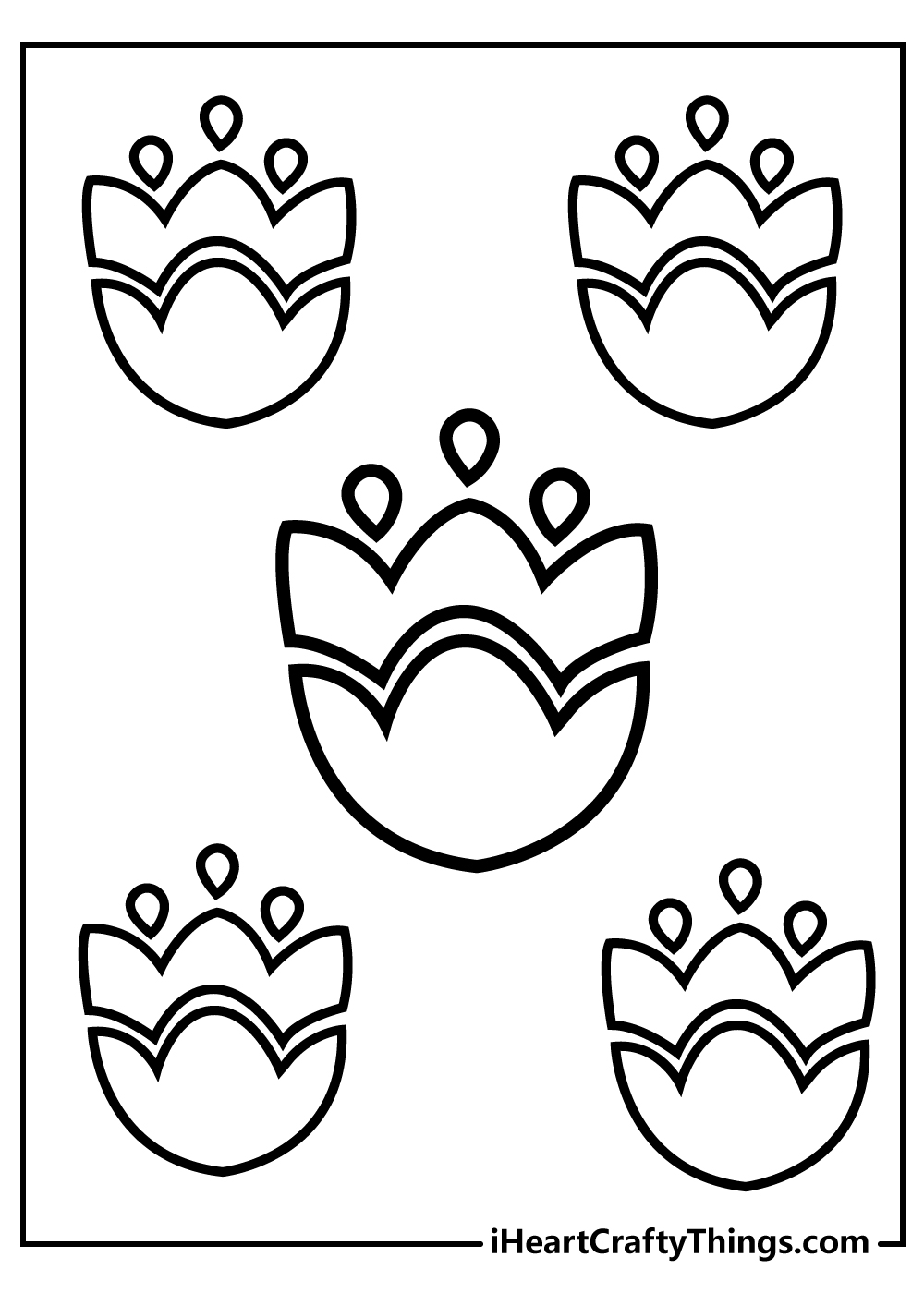 simple flower coloring pages for kids download now