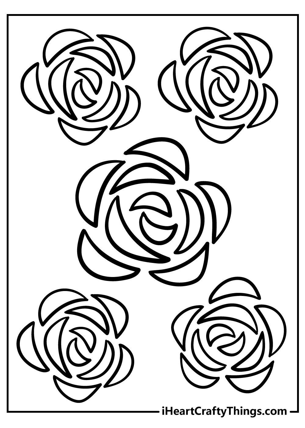 unique design simple flower coloring sheets free download