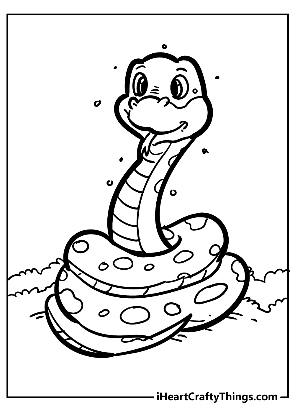 snake coloring pages for kids free printable