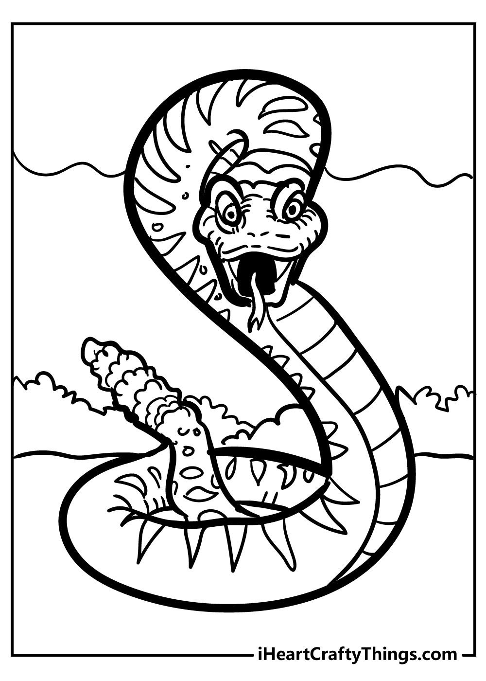 animal coloring snake coloring pages free printable