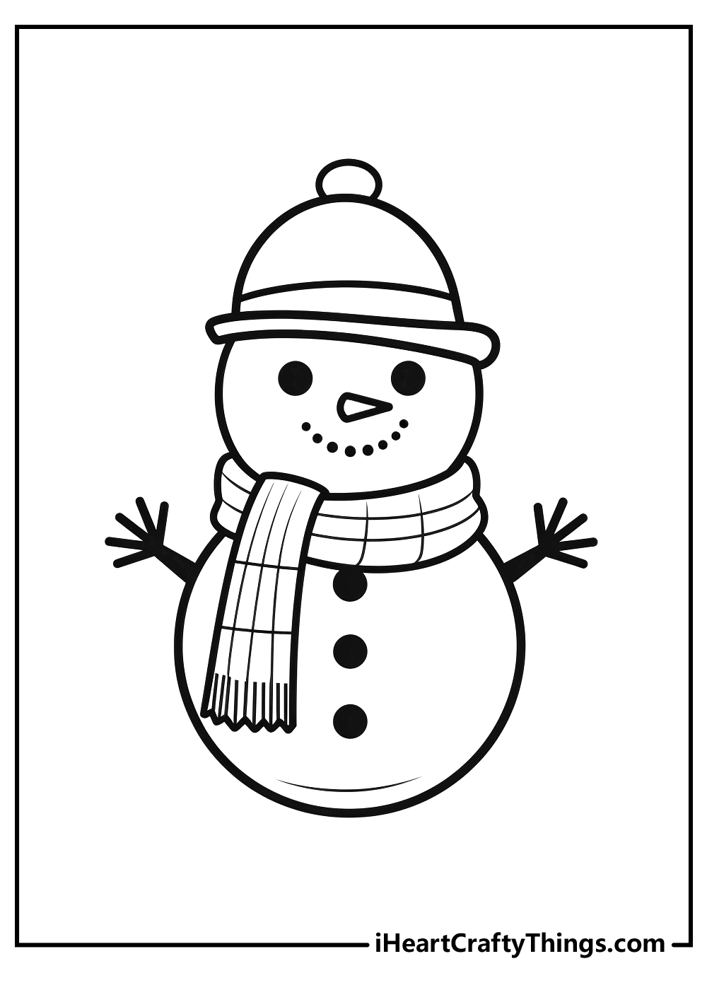 Winter Snowman Art Project for Kids with Printable Art Lesson Plans - Ms  Artastic