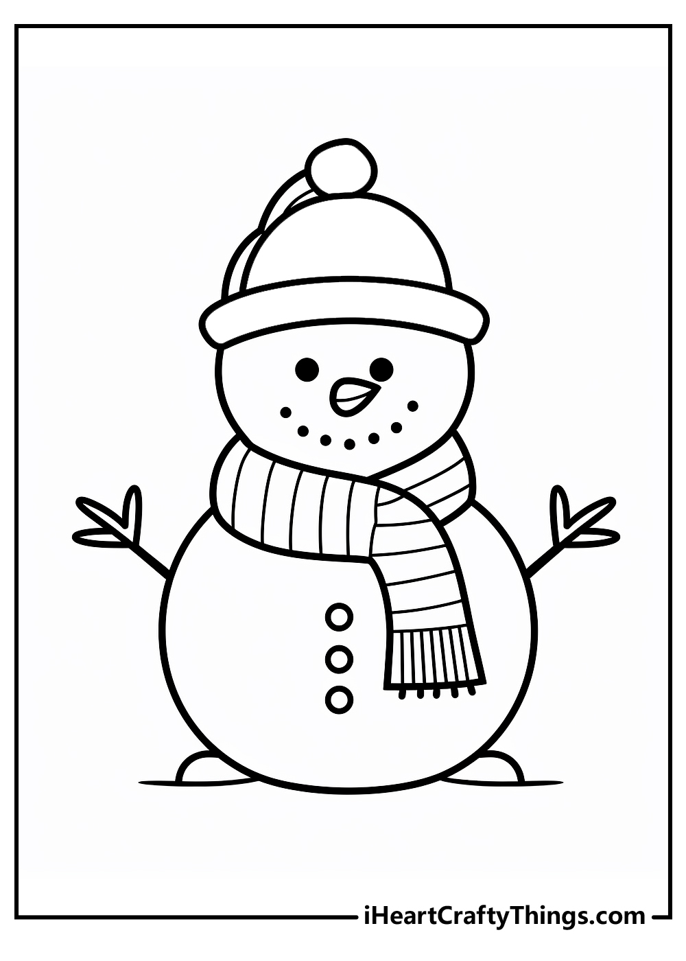 snowman coloring sheet free download