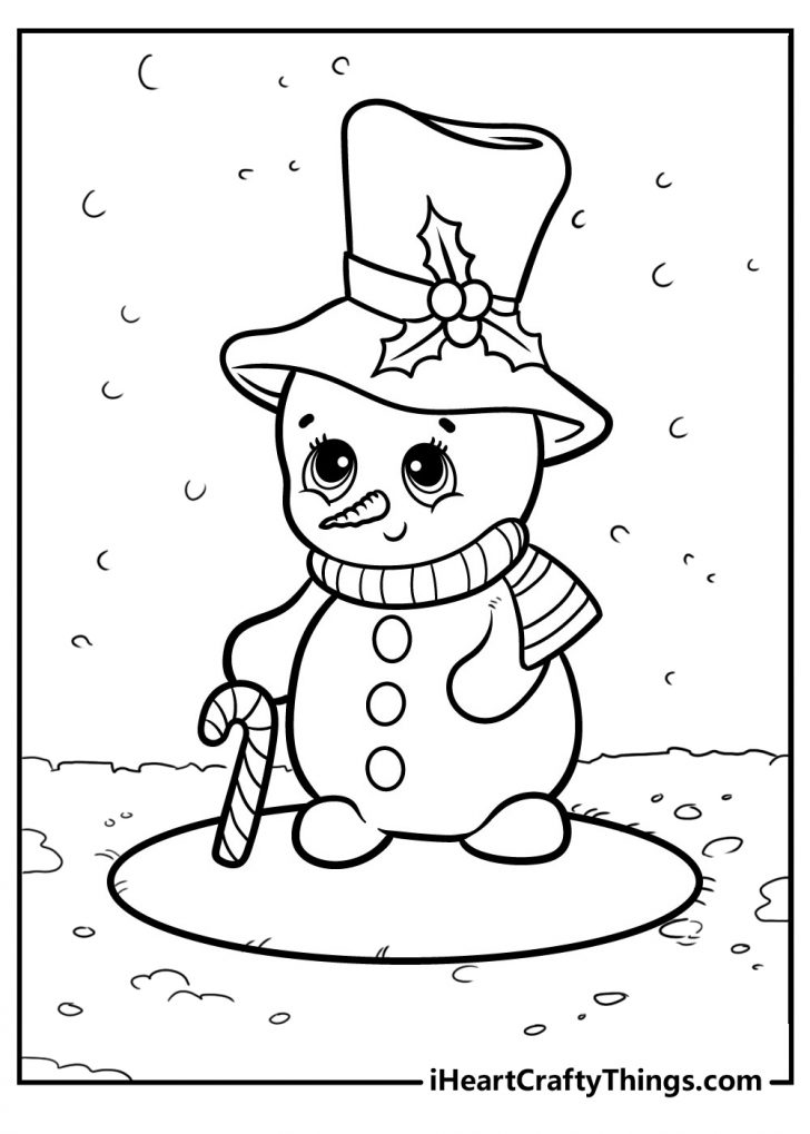 35 Snowman Coloring Pages (Printable Free PDF For All Kids)