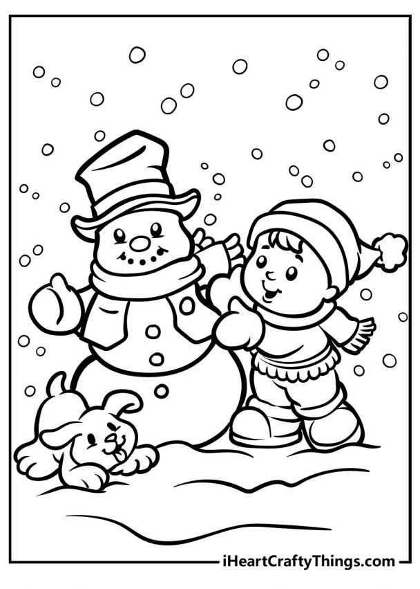 Snowman Coloring Pages (Updated 2021)