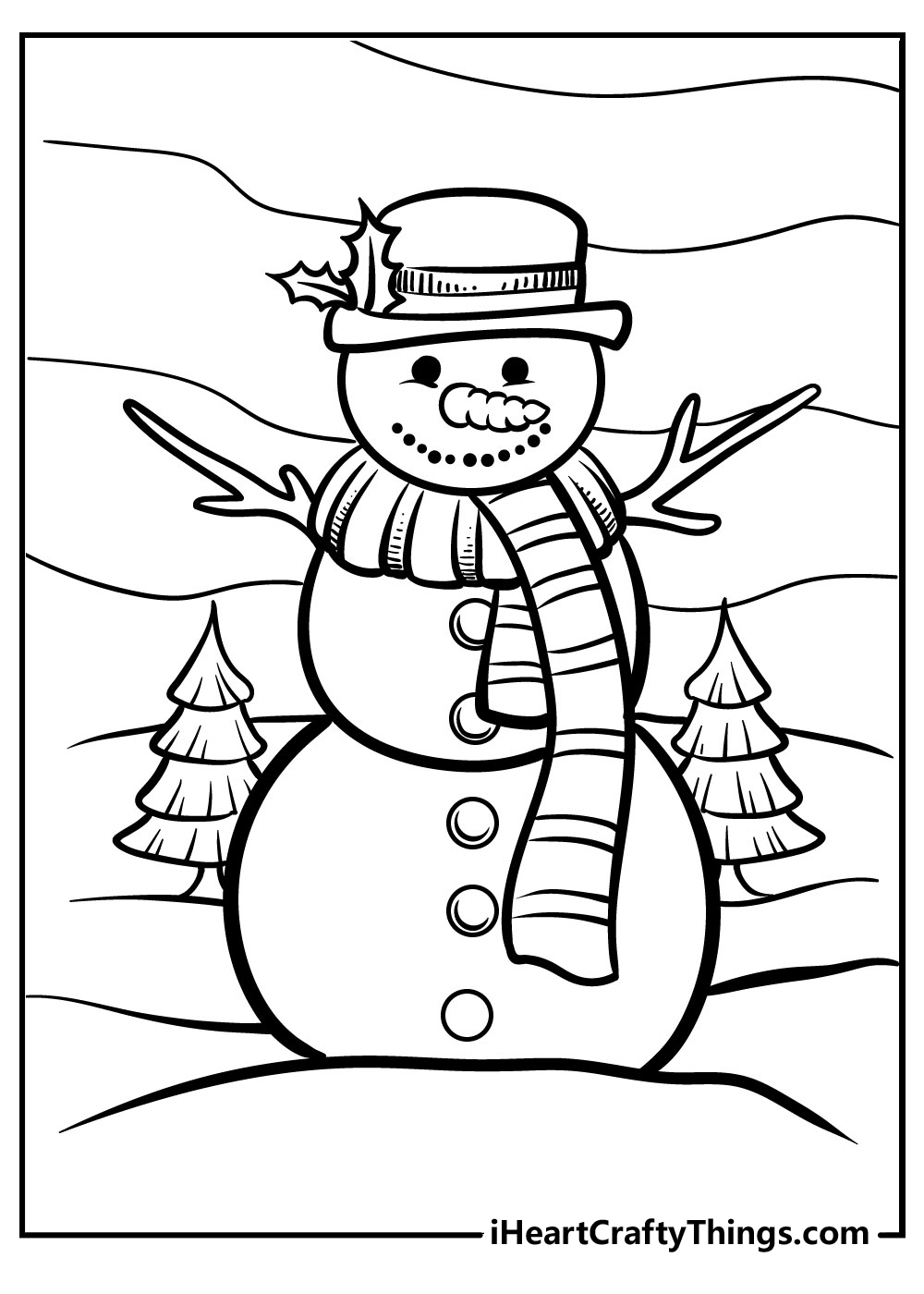 Snowman Coloring Pages Updated 2021 