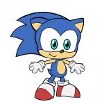 how to draw sonic image