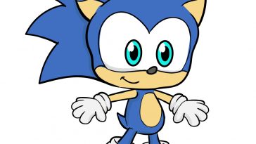 how to draw sonic image