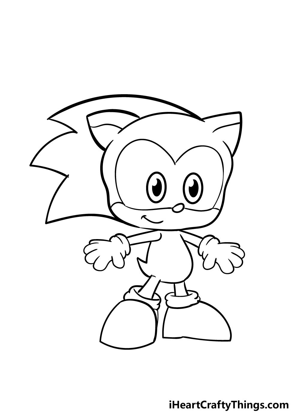 sonic drawing step 7