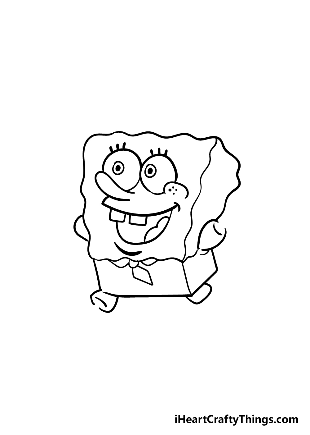 spongebob drawing step 5