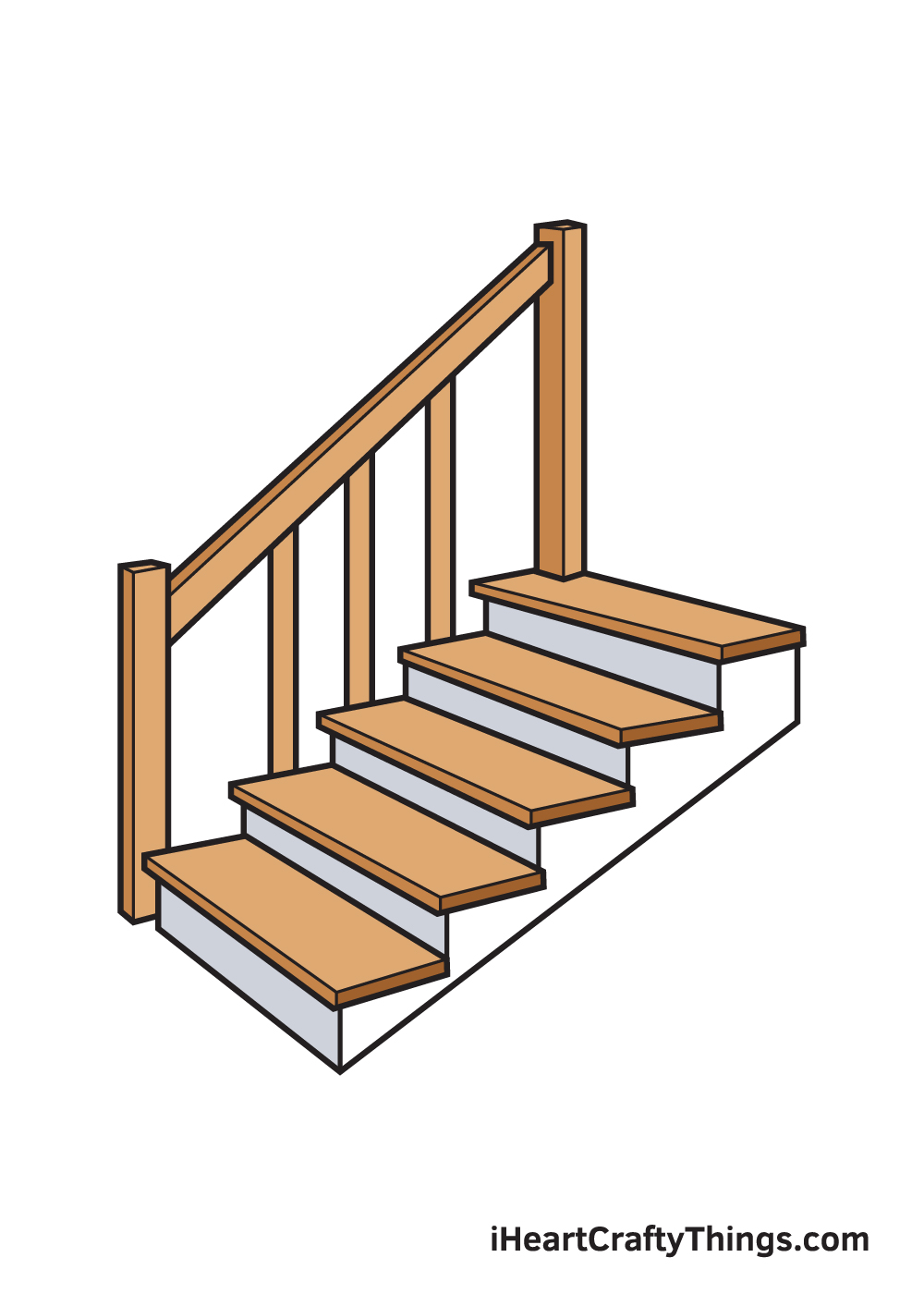 Stairs Drawing  Learn How to Draw Stairs Easily
