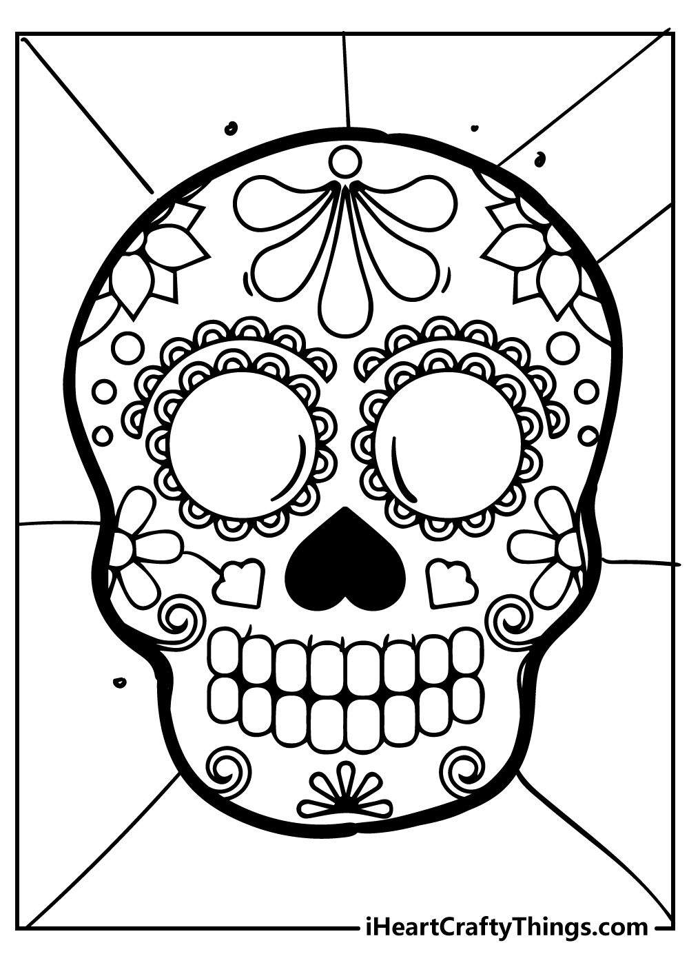 mandala for kids sugar skull coloring pages free printable