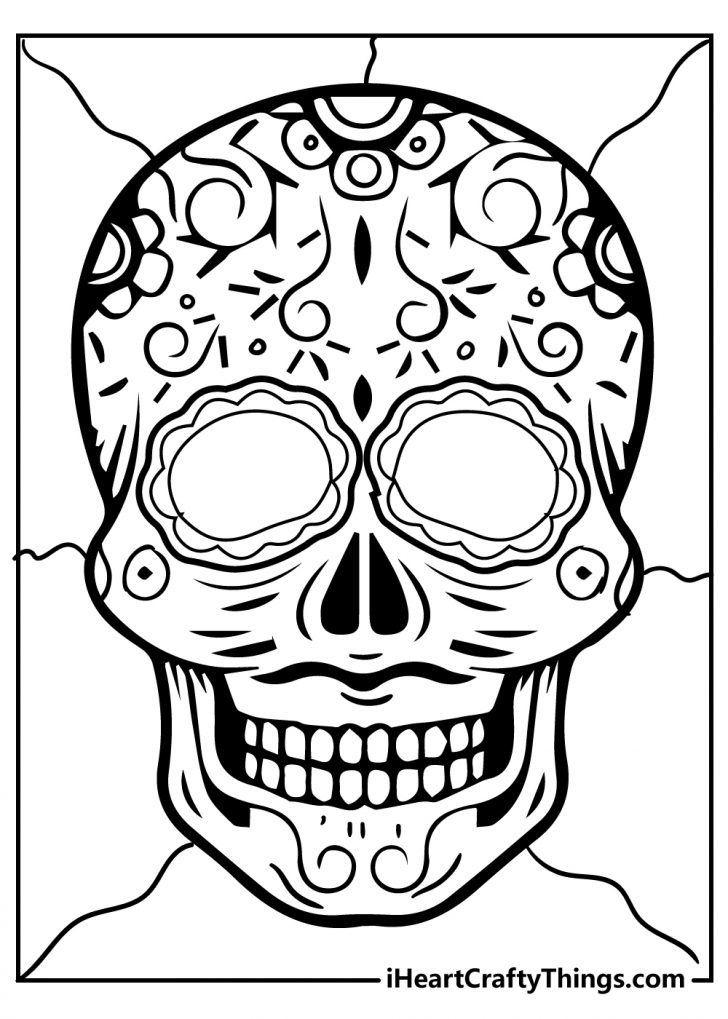 30 Sugar Skull Coloring Pages (100% Free Printables)