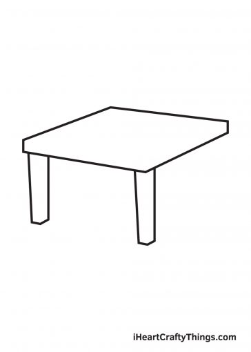 Table Drawing - How To Draw A Table Step By Step