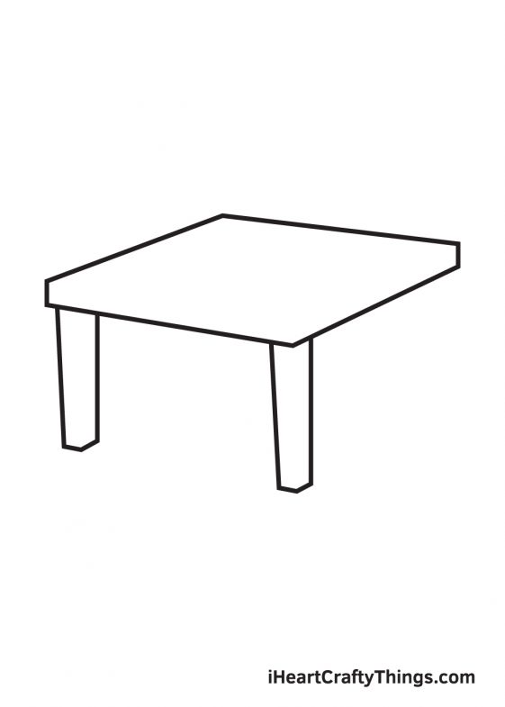 Table Drawing - How To Draw A Table Step By Step