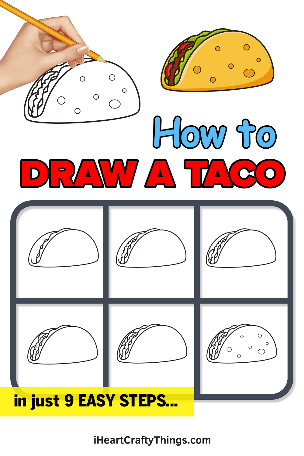 How To Draw A Taco Easy