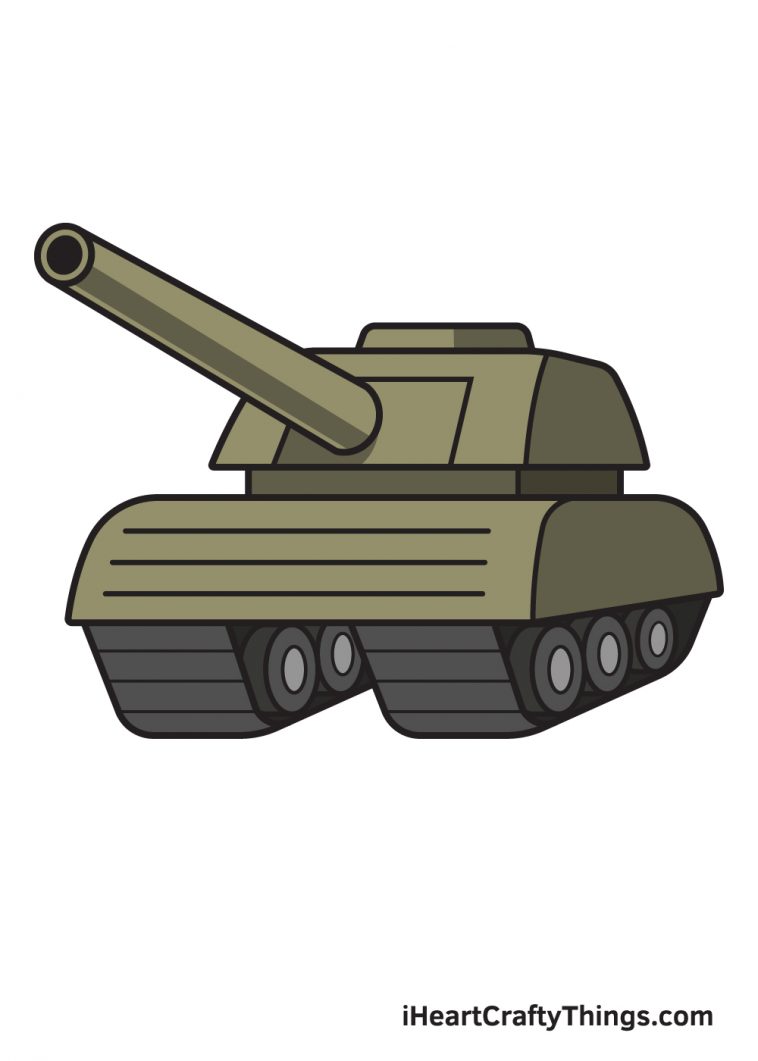 military tank drawing kids