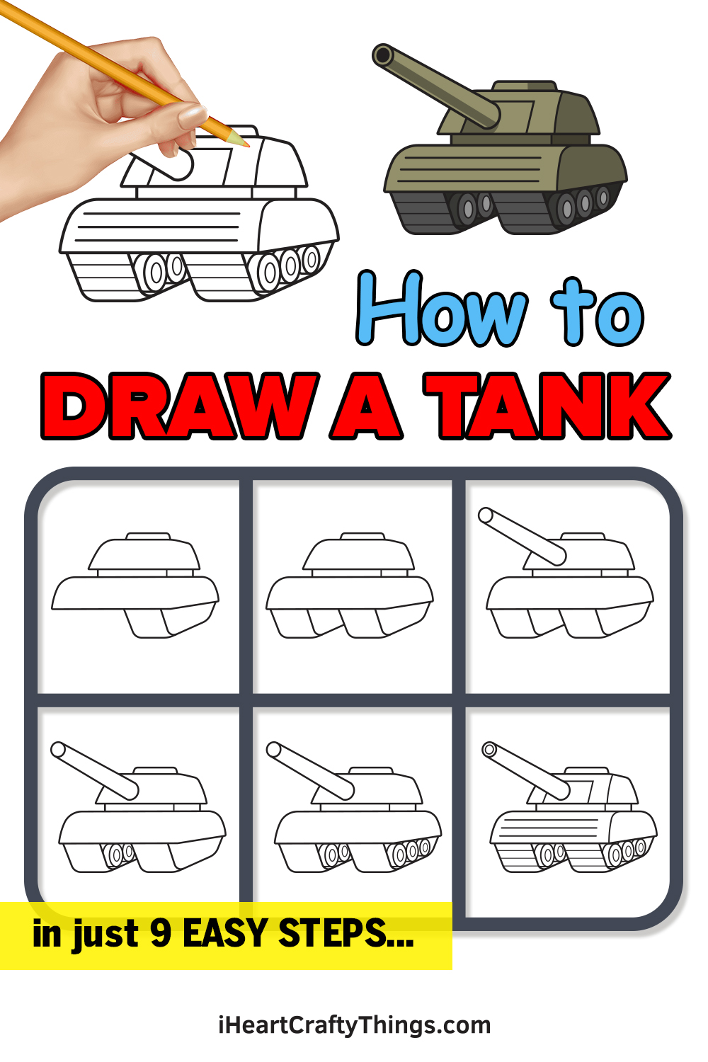 how to draw tanks and military vehicles