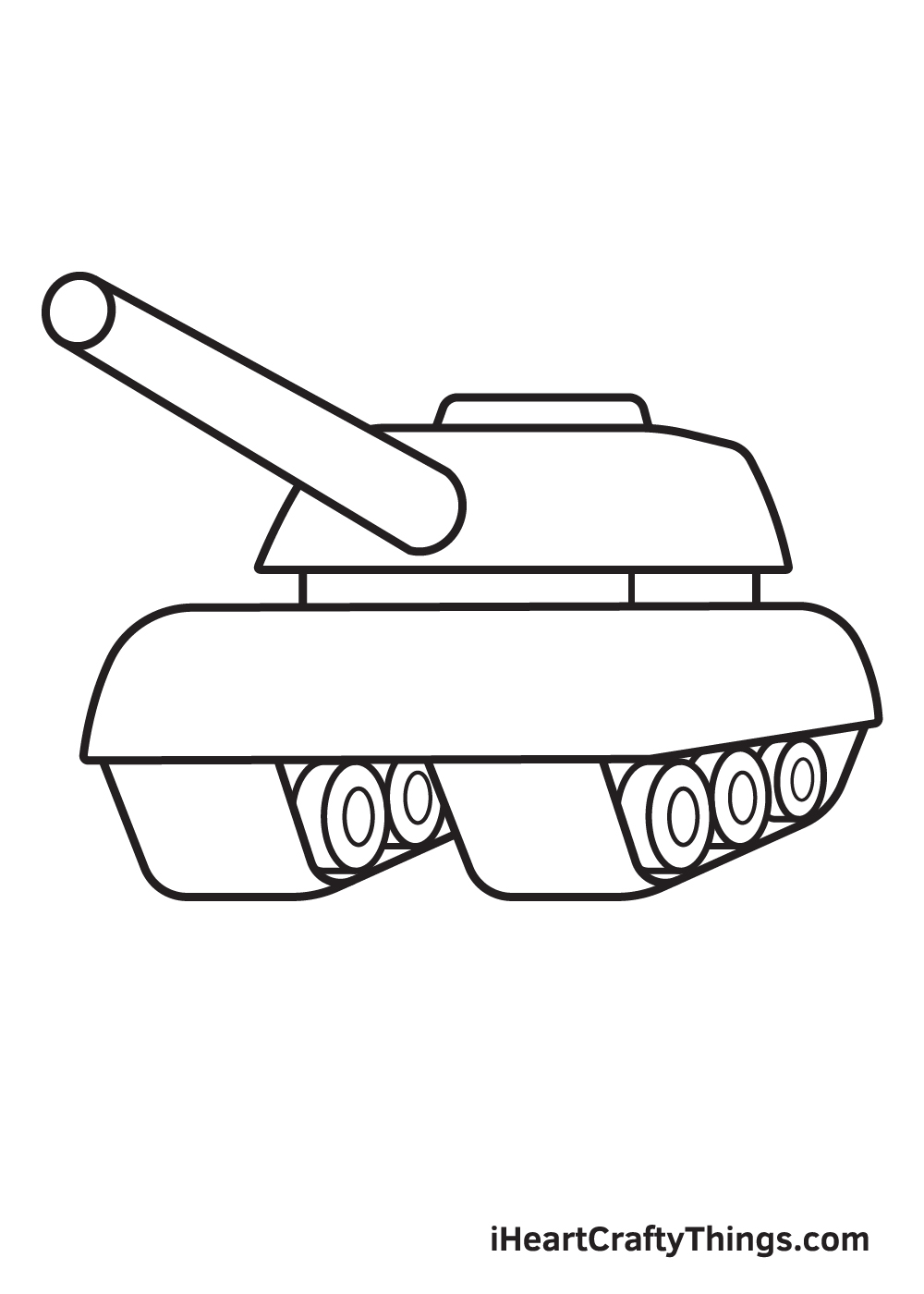 tank drawing step 8