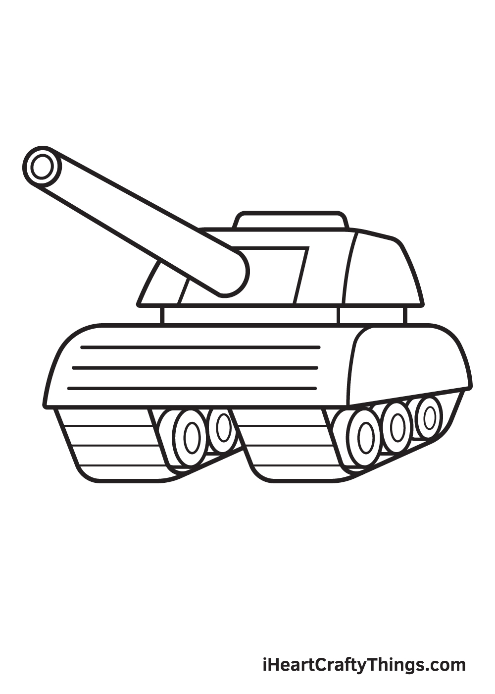 tank drawing step 9
