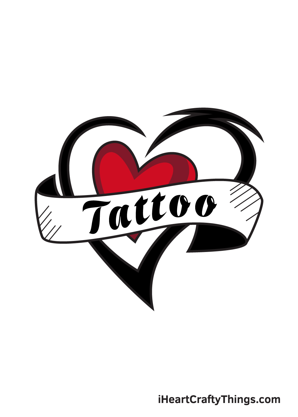 easy tattoo designs to draw hearts