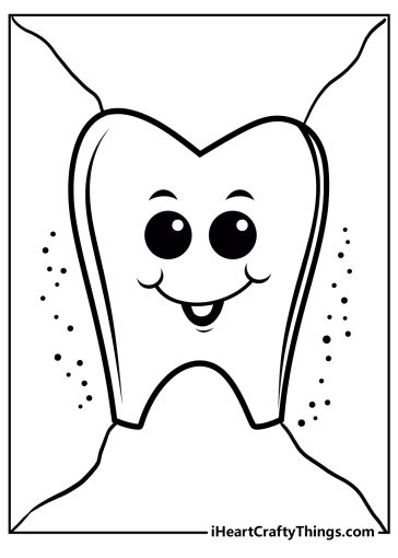 Tooth Coloring Pages (100% Free Printables)