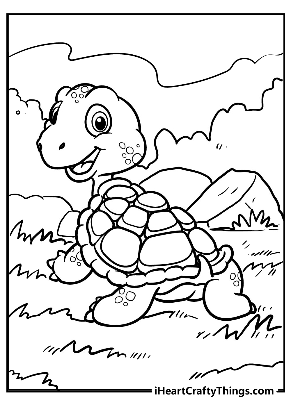 tortoise colouring pages for kids free download